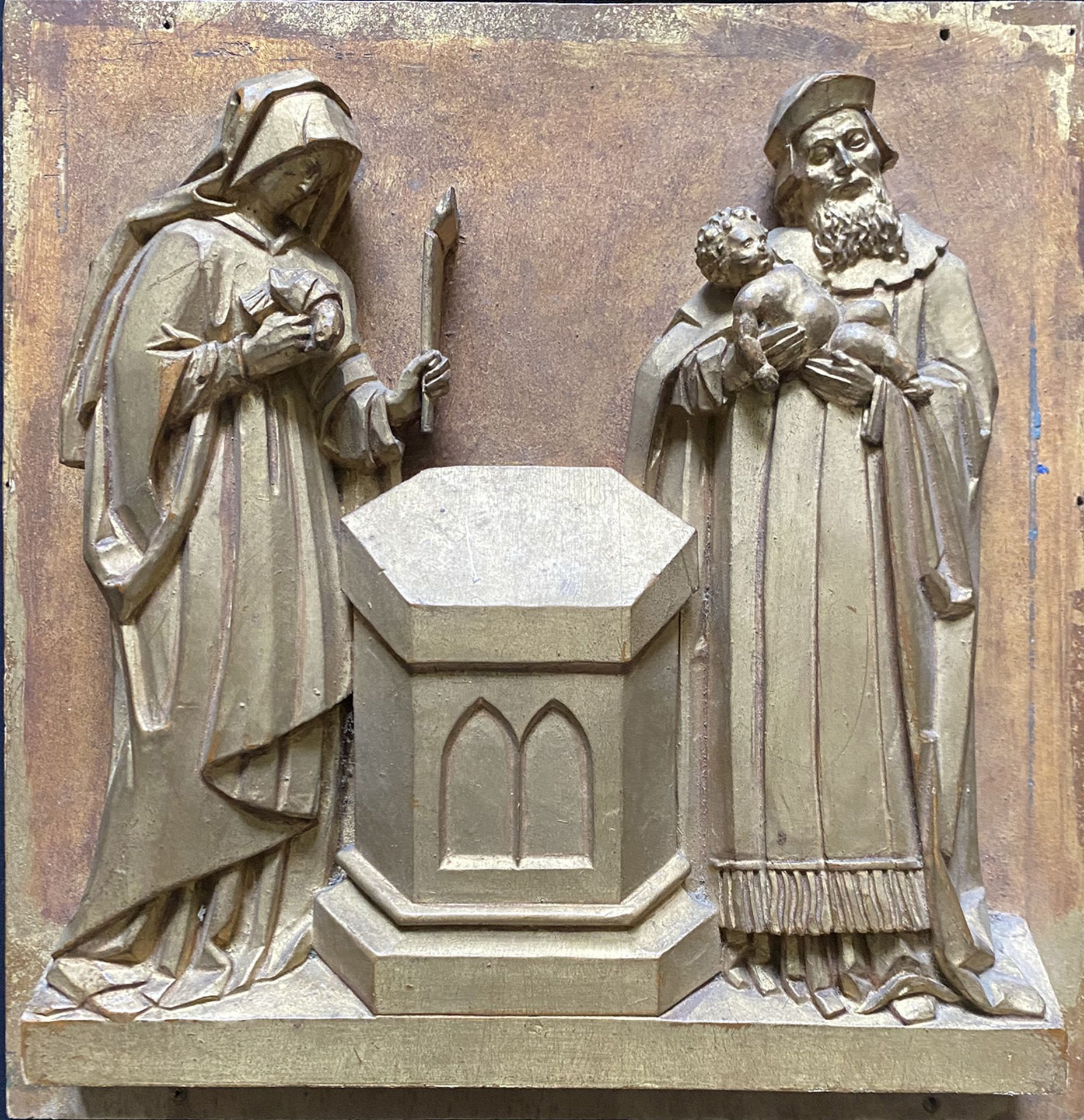 Großes Konvolut mit sakralen Darstellungen, Altersspuren: Andachtsbild der Maria in Glaskasten; - Image 2 of 4