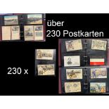 Postkarten deutsches Kaiserreich. Großes Konvolut seltener alter Postkarten verschiedene Zeiten,