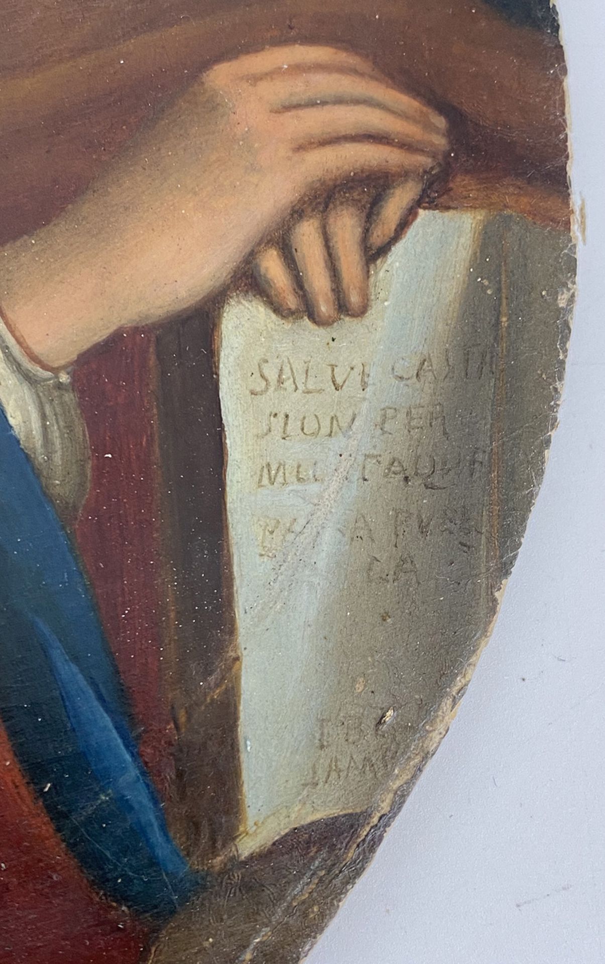 Konvolut von 5 kleinen Gemälden: Italien, 17. Jh., Darstellung einer weiblichen Personifikation, mit - Bild 4 aus 9