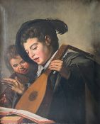 Unbekannter Künstler, nach Frans Hals, Die beiden singenden Knaben mit Lautenspiel, unterer Rand