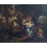 Unbekannter Künstler, Italien, 18. Jh., Festliches Gelage der Götter mit Bacchus und Diana, sowie