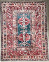 Teppich, Kuba-Gebiet, Kaukasien, 2. H. 19. Jh., 124 x 204 cm. Carpet, Cuba region, Caucasia, 2nd