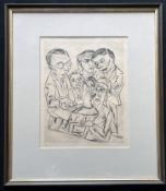 Max Beckmann (1884 Leipzig - 1950 New York), Der Zeichner in Gesellschaft (Rudolf Großmann), eine