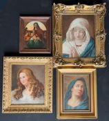 Konvolut mit vier Gemälden / collection of four paintings:Unbekannter Künstler, 19. Jh., Blondes