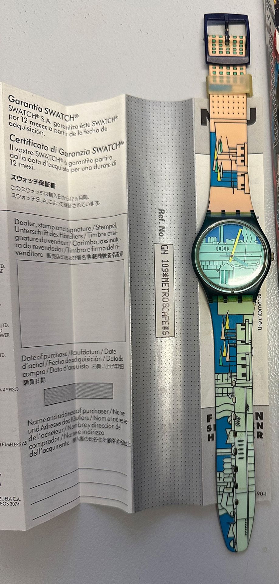 Konvolut Swatch Uhren: 1 x SWATCH Uhr GN109 - METROSCAPE; 1 x SWATCH Uhr Picasso Nr. 3425 / 5000; - Image 2 of 5