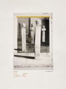Christo, "Wrapped Roman Sculptures (Project for Die Glyptothek - München)", Farboffset-Lithographie,