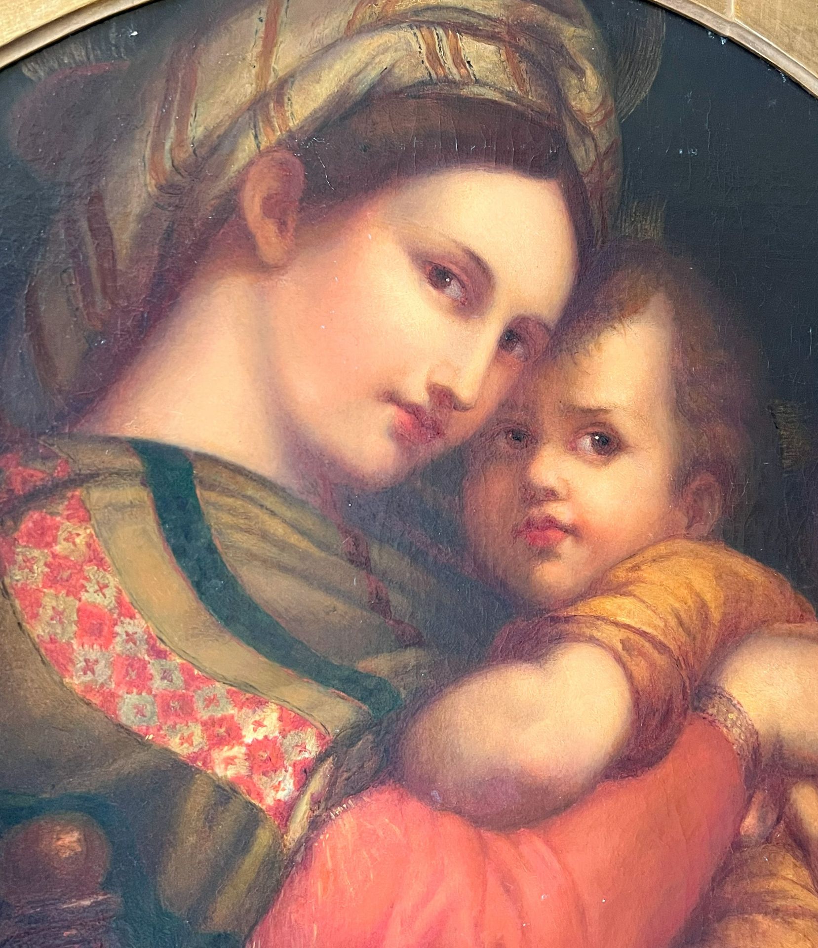 Mathilde Wurl (19. Jh.), nach Raffael, Madonna della Sedia: Maria mit dem Jesusknaben, von rechts - Image 4 of 7