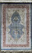 Hereke, Türkei, Seide, Alters- und Gebrauchsspuren, 130 x 86 cm. Hereke, Turkey, silk, signs of