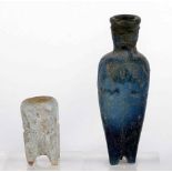 Konvolut von 2 antiken Glasgefäßen, fatimidisch, 9.-10. Jh. n. Chr., Sammlungsauflösung (Angaben aus