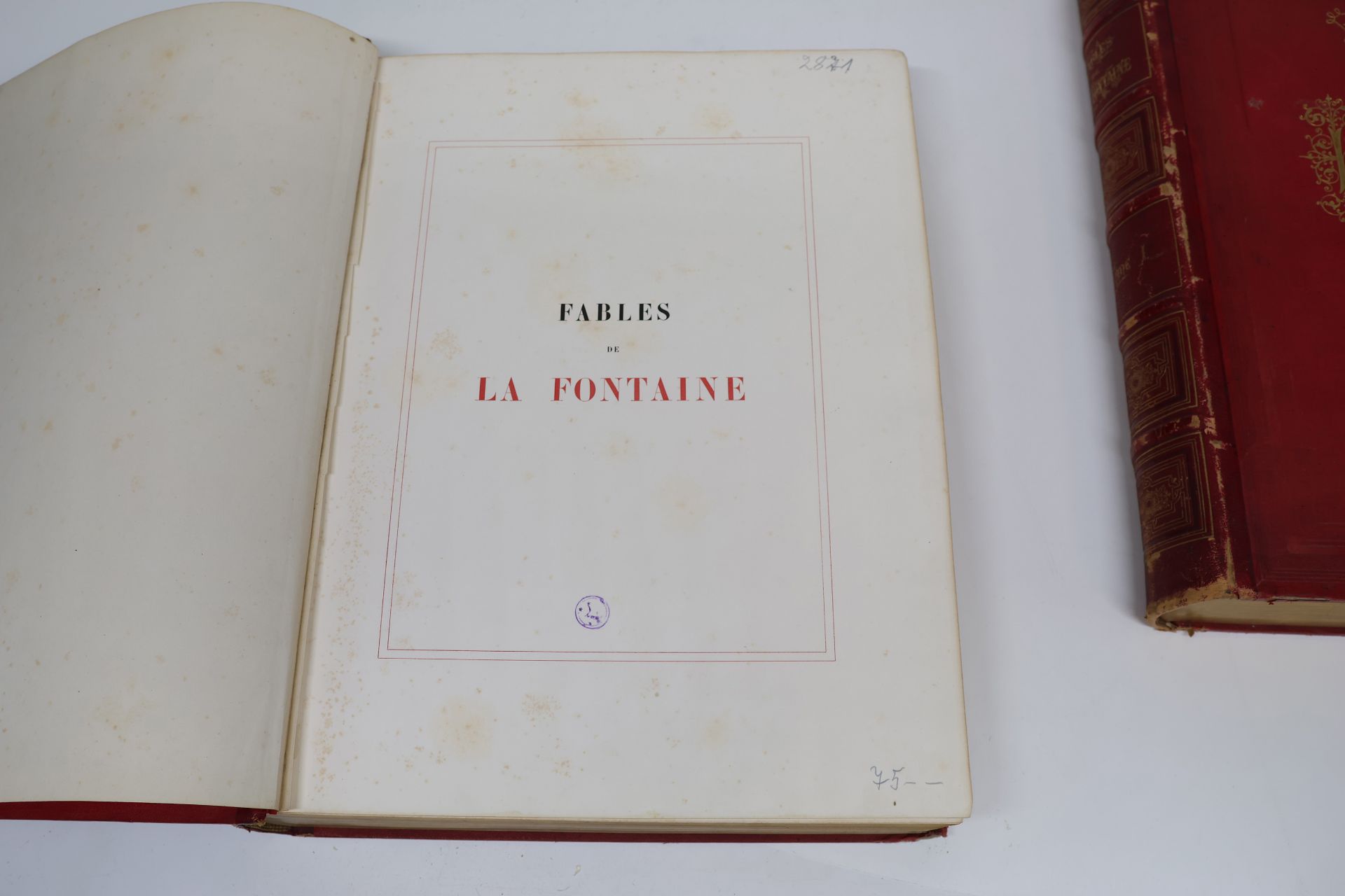 Fables de La Fontaine avec les Dessins de Gustave Doré, Tome 1 + 2, Paris 1867 - Image 5 of 8