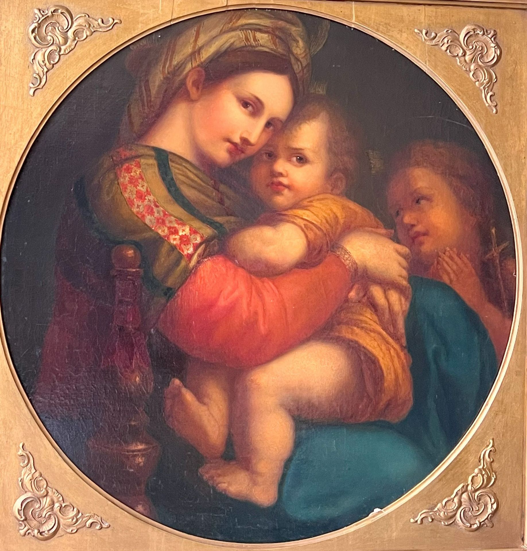 Mathilde Wurl (19. Jh.), nach Raffael, Madonna della Sedia: Maria mit dem Jesusknaben, von rechts - Image 6 of 7