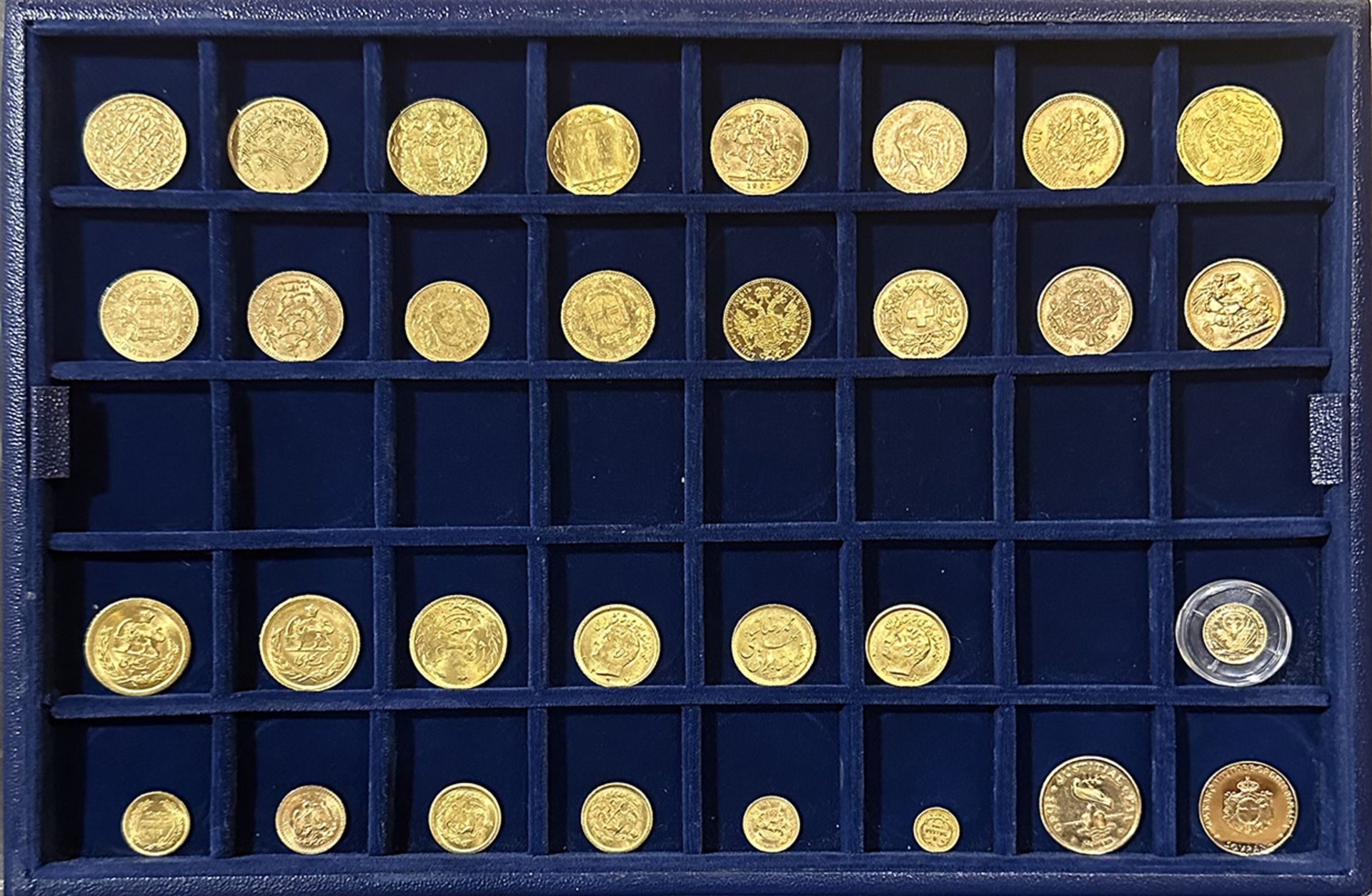 Großes internationales Goldmünzen Konvolut, Sammlungsauflösung: 2 x 100 Türkei Kurush Gold (je 7,2 - Image 7 of 14