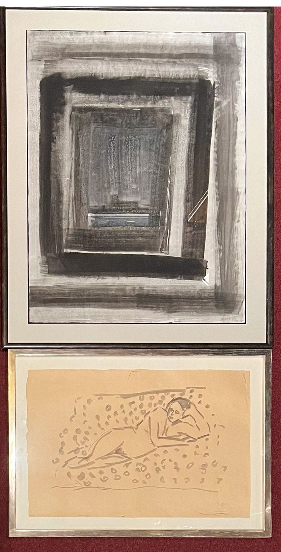 Heliane WIESAUER-REITERER (1948), Liegende Nackte, 42 x 62 cm; Schwarze Komposition, 86 x 60 cm; - Image 7 of 7