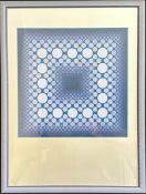 Victor Vasarely (1906-1997), Corona, handsigniert, Farbserigraphie auf Silbergrund, Blattmaß: 74 x