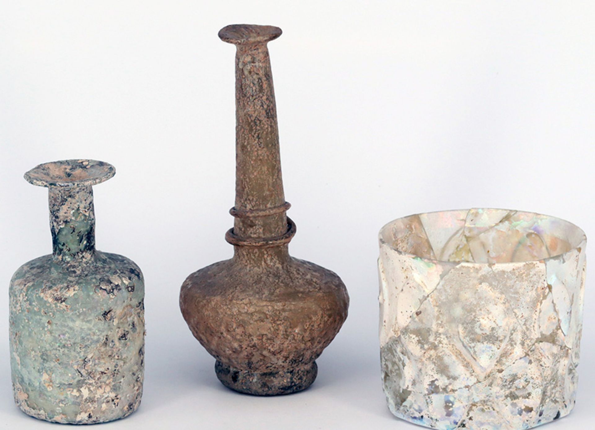 Konvolut von 5 antiken Glasobjekten, Sammlungsauflösung (Angaben aus privatem Sammlungskatalog - Bild 3 aus 7