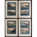 Ando Hiroshige (1797 - 1858), Serie acht Ansichten vom Biwa See: Omi hakkei no uchi. Karasaki (no)