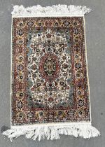 Seidenteppich 92 x 65 cm. Silk carpet 92 x 65 cm