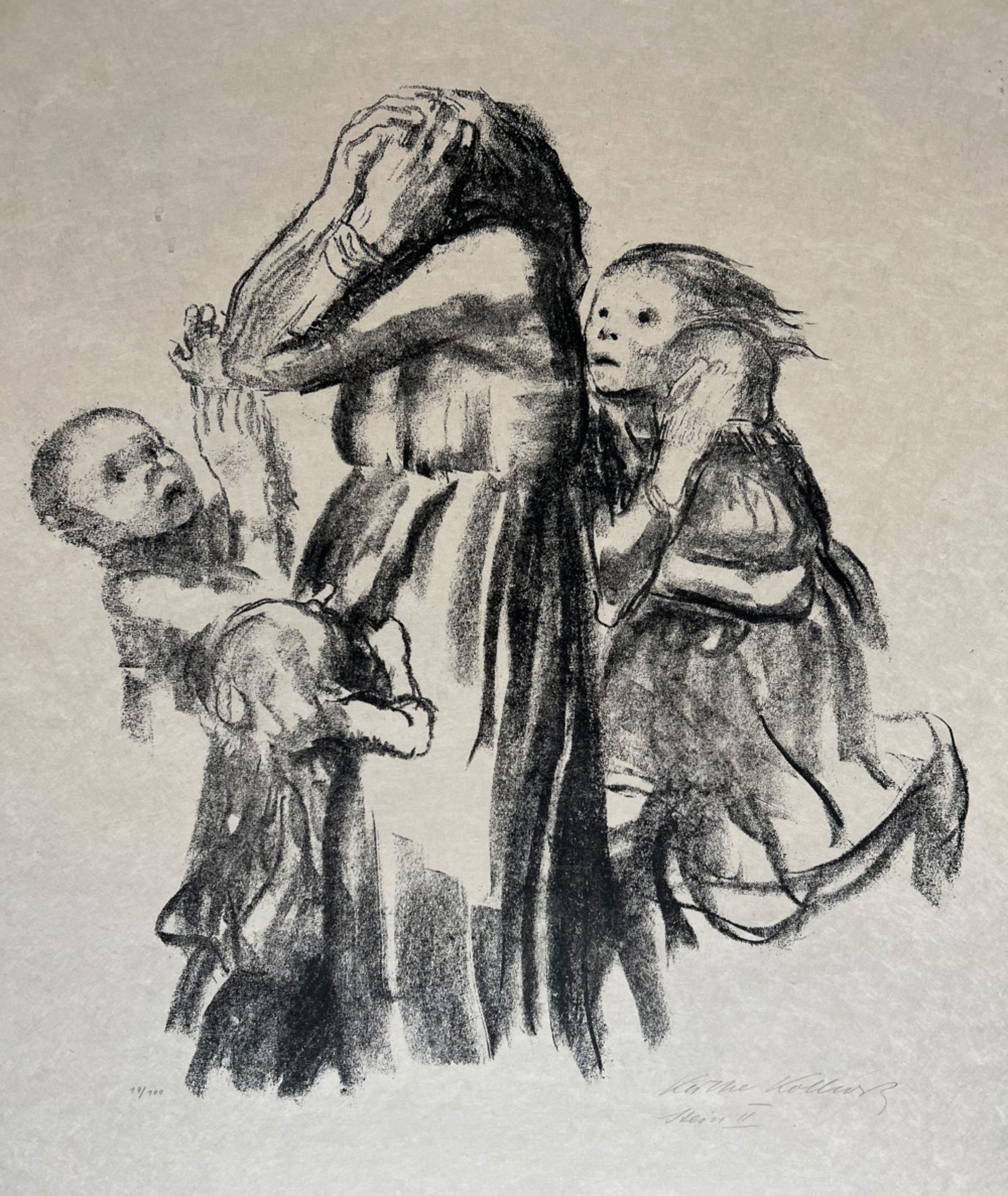 Käthe KOLLWITZ (1867 - 1945), Gefallen. In ungebrochener Aktualität zeigt die Künstlerin eine - Image 3 of 4
