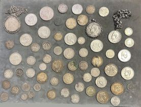 Konvolut Münzen, Münzanhänger, überwiegend Kaiserreich, Weimarer Republick, Drittes Reich,