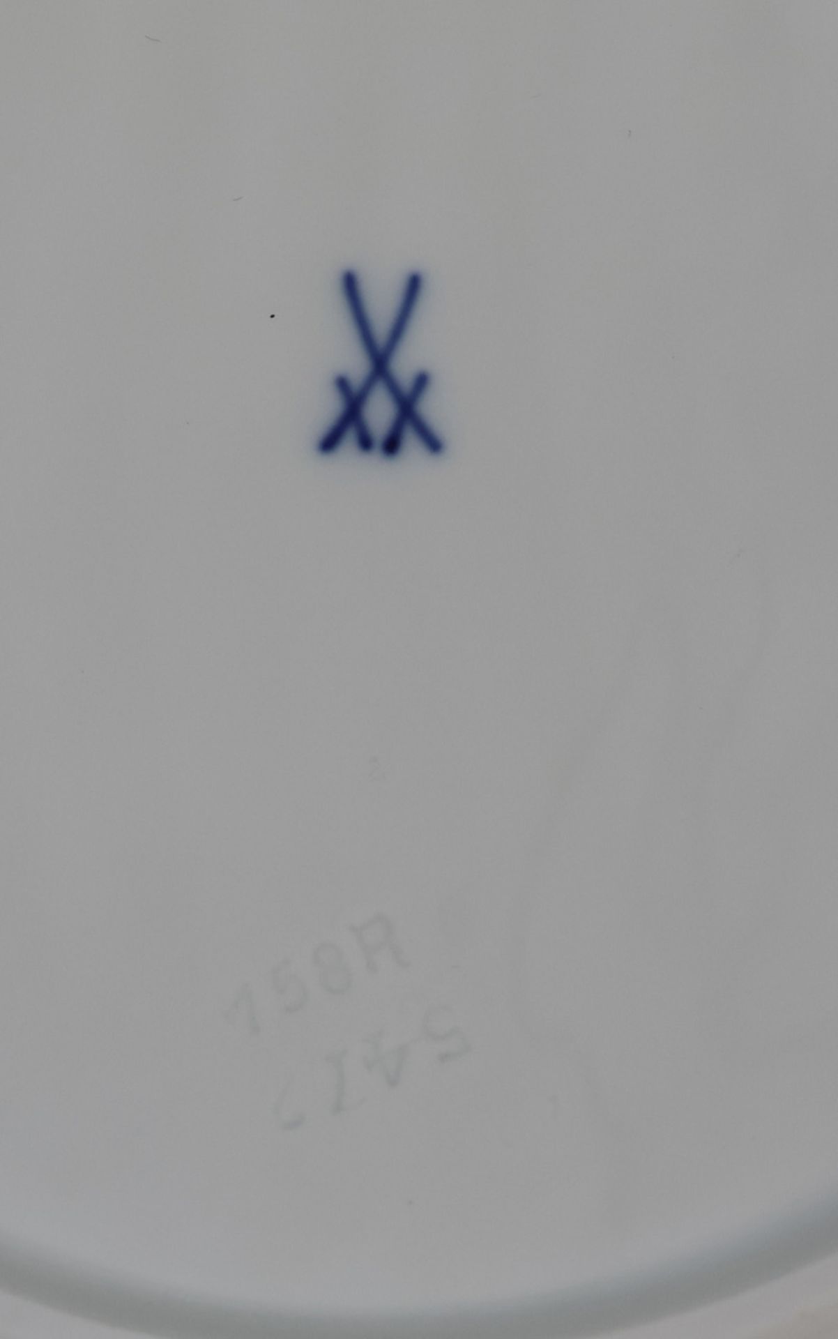 Meissen, 4 Kuchenteller, Schwanenservice, weiß, Schwertermarke Meißen, erste Wahl, D 20 cm - Image 3 of 5