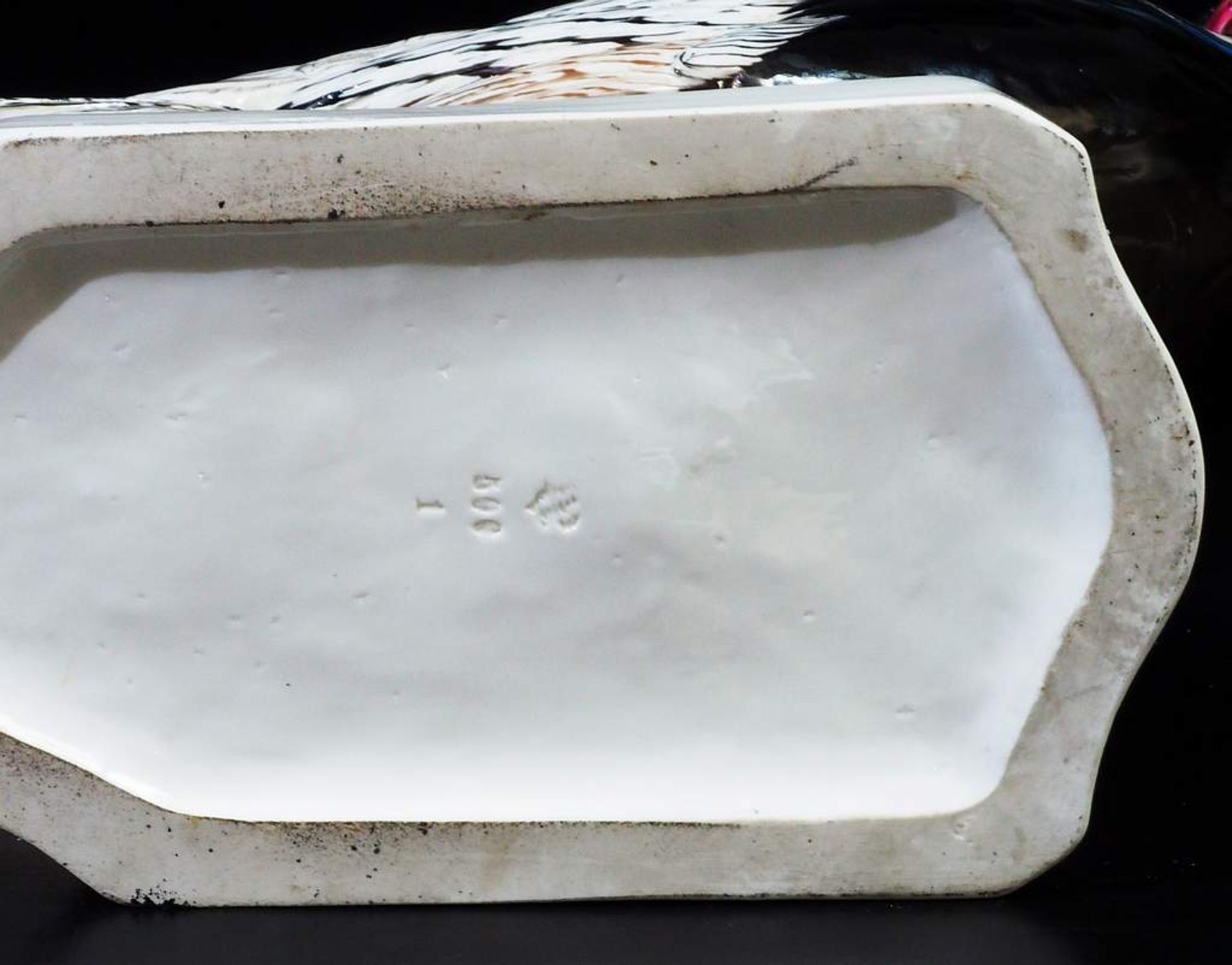 Tierplastik"Majestätisch schreitender  Silberfasan" auf geschweiftem Sockel, NYMPHENBURG,  Modell Nr - Bild 8 aus 11