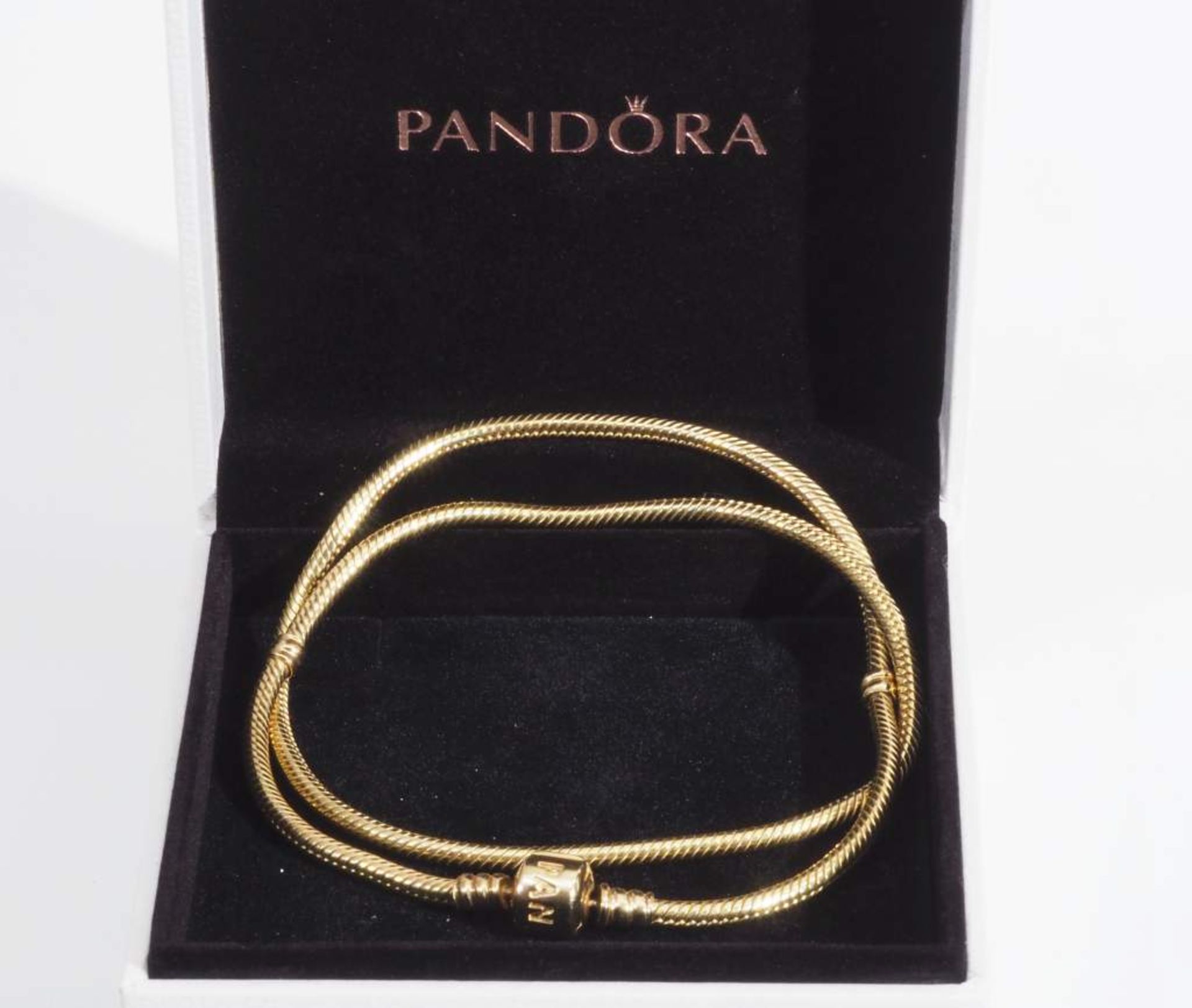 Collier PANDORA, 585er Gelbgold, in Originalbox. - Image 6 of 7