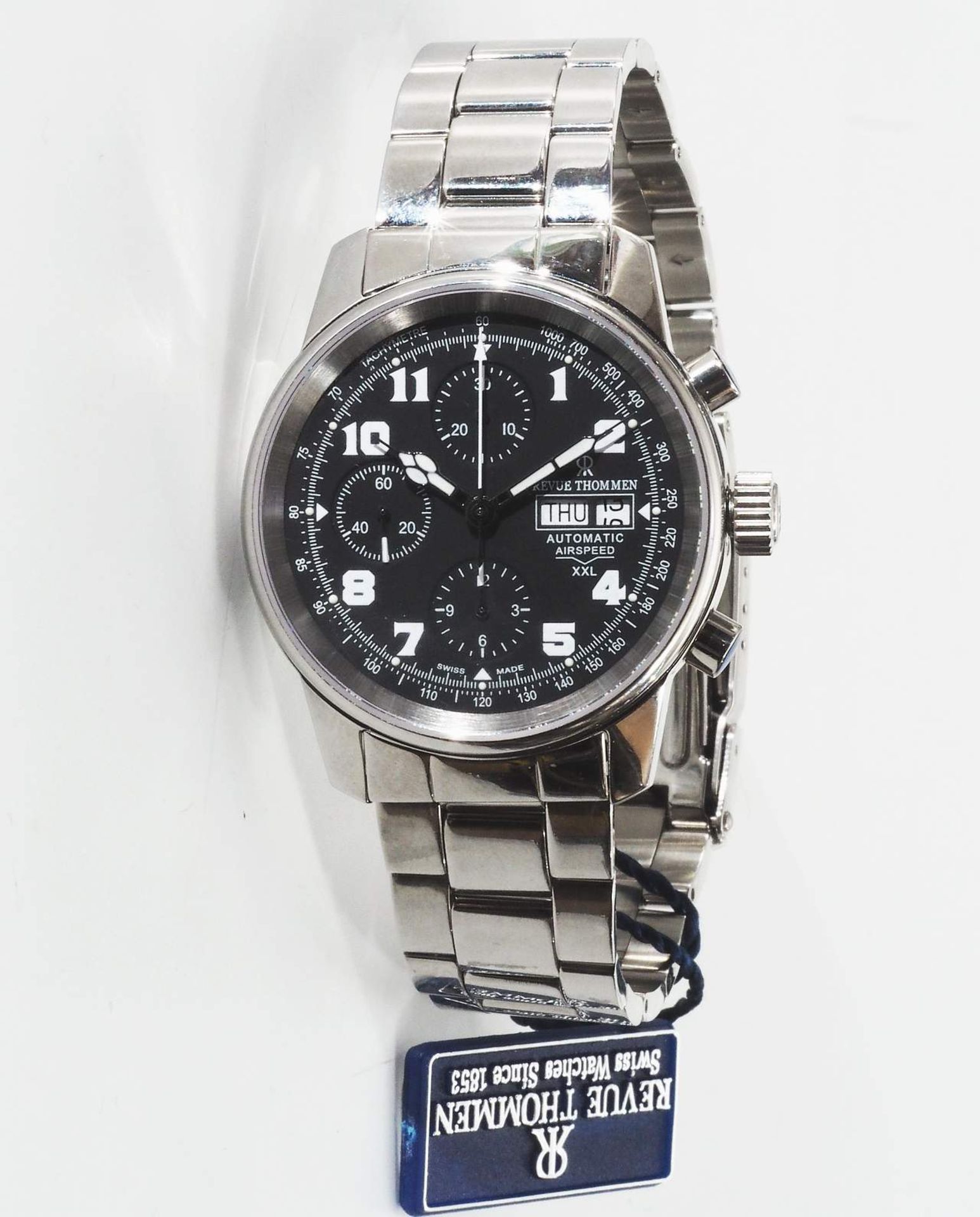 Herrenuhr "Revue Thommen", Airspeed XXL, Automatik. - Image 4 of 12