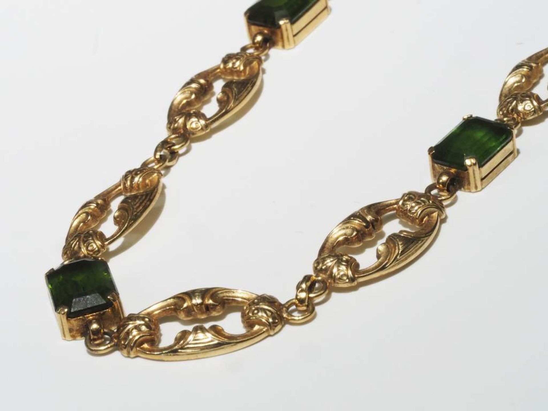 Vintage-Collier mit grünen Turmalinen - Image 5 of 6