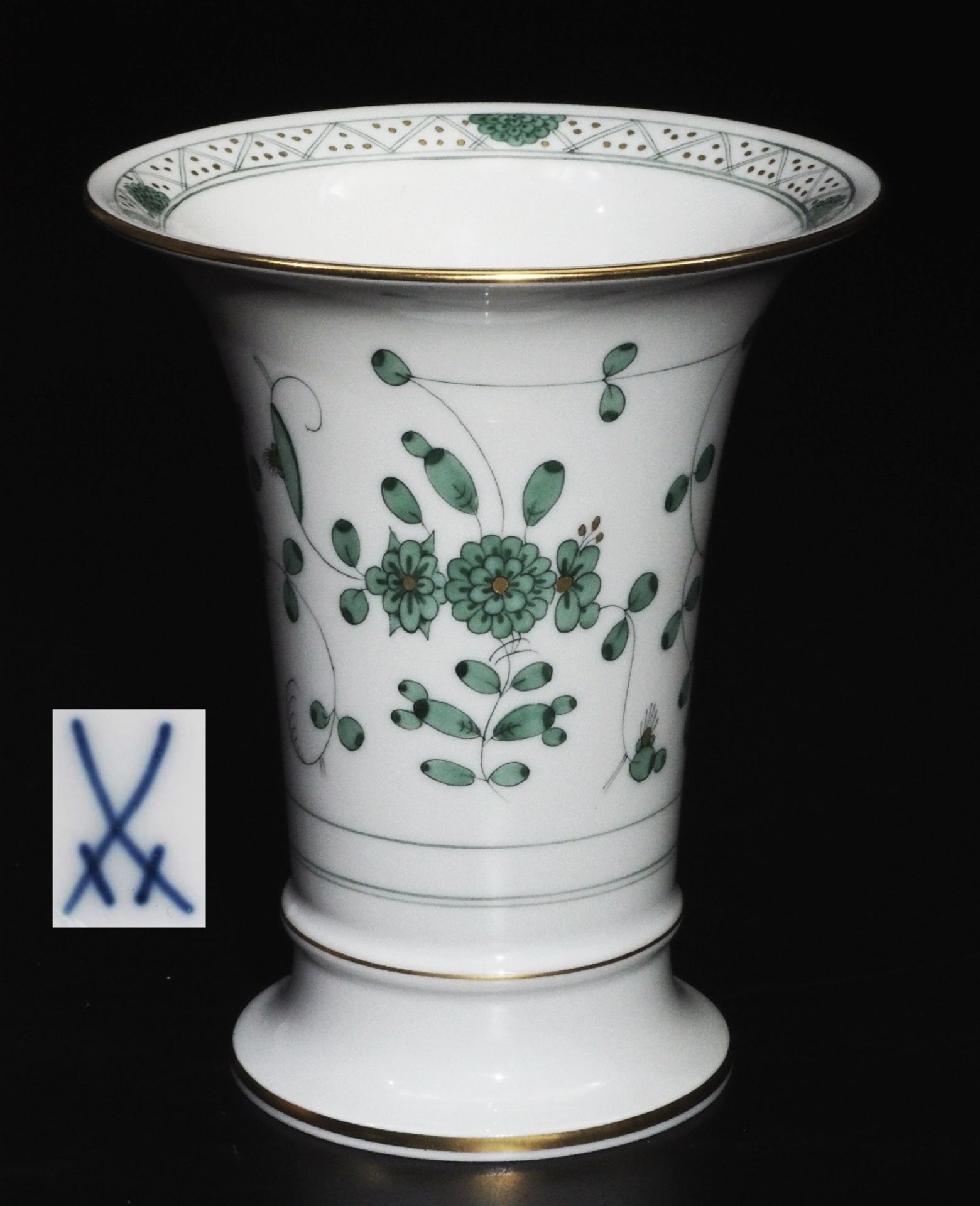 Indische Blumenvase MEISSEN 1972 - 1980, 1. Wahl.