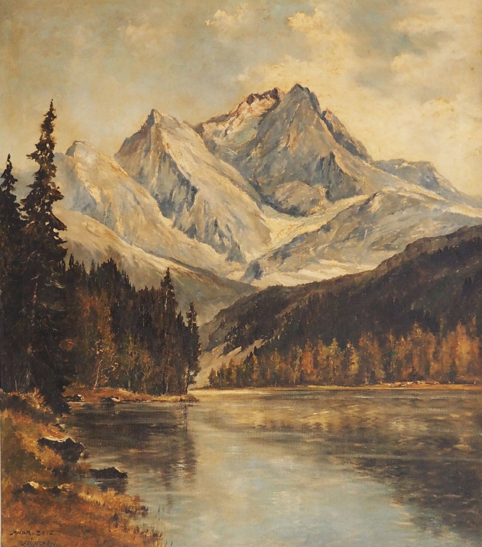 BETZ, Andreas. "Eibsee mit Blick auf die Zugspitze".