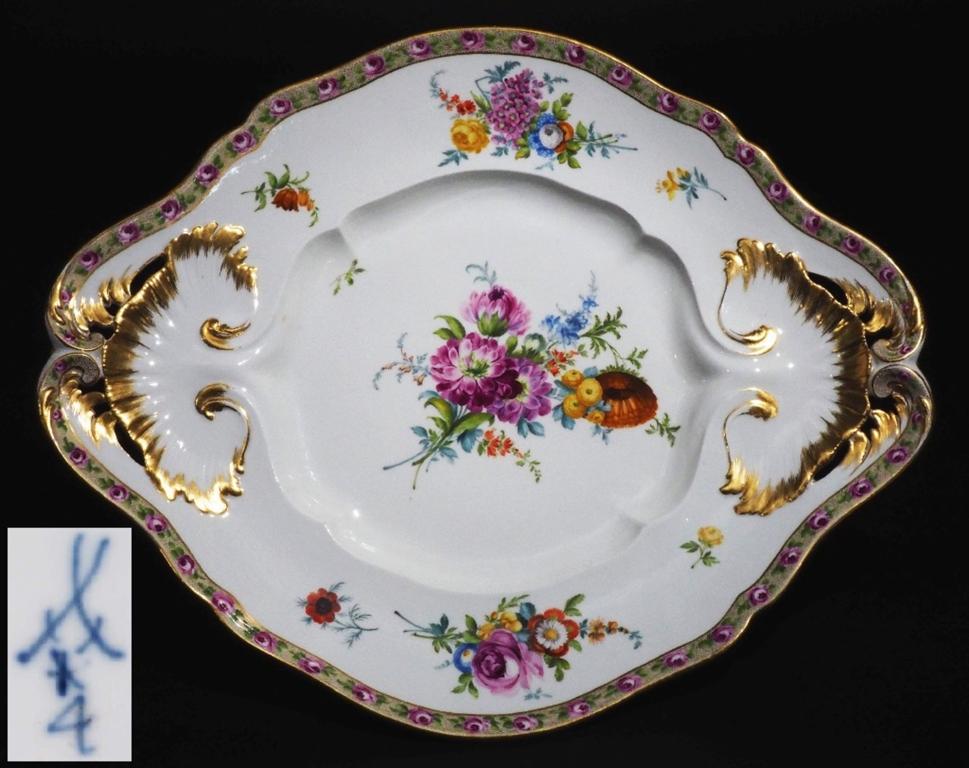 Große Prunkschale. MEISSEN, Marcolini-Periode 1810 - 1840.