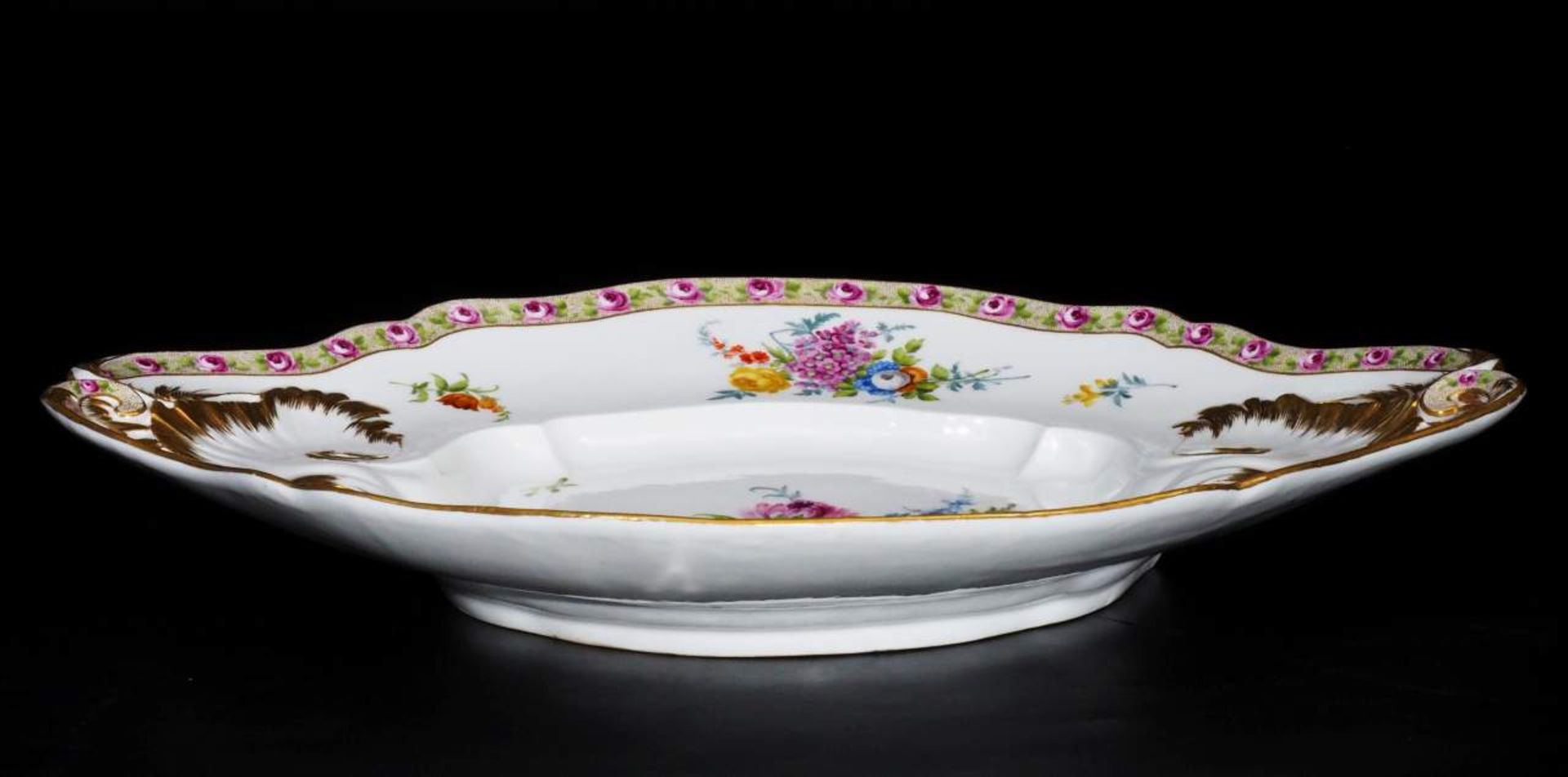 Große Prunkschale. MEISSEN, Marcolini-Periode 1810 - 1840. - Bild 5 aus 6