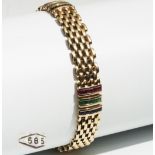 Armband, 585er Geldgold.