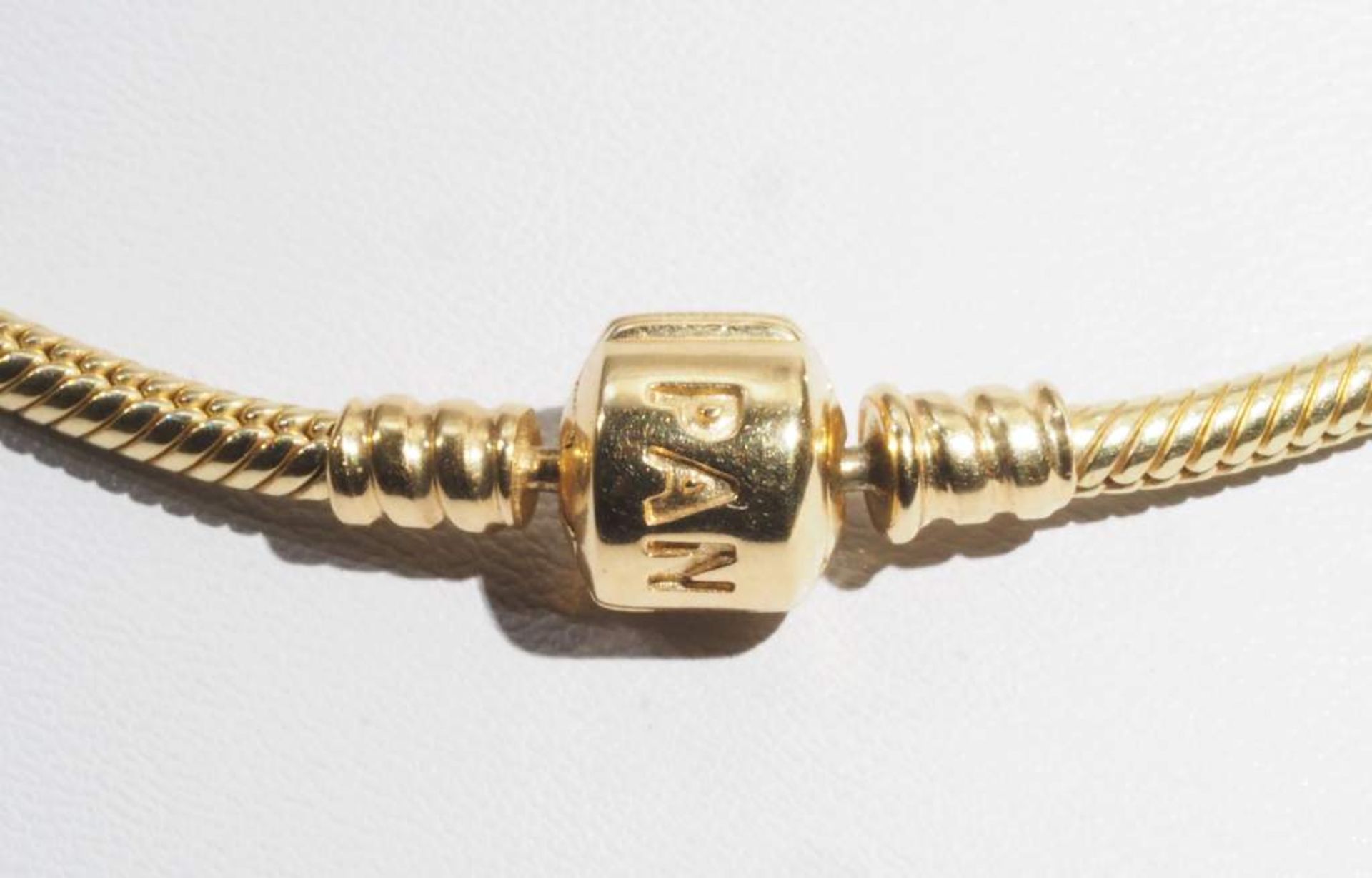 Collier PANDORA, 585er Gelbgold, in Originalbox. - Image 3 of 7