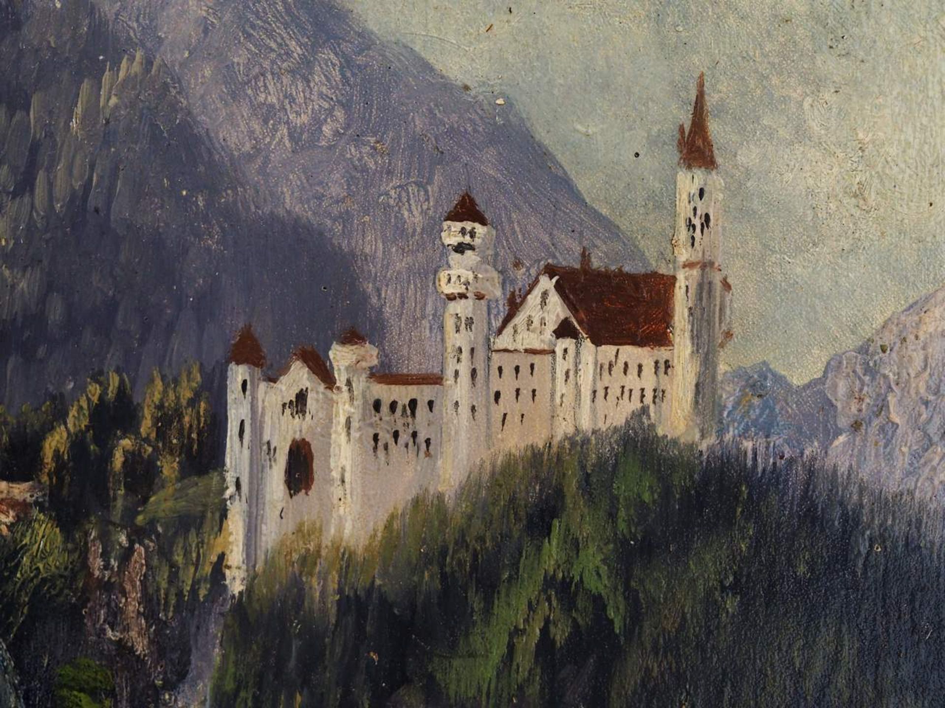 Blick auf Schloss Neuschwanstein. - Image 7 of 7