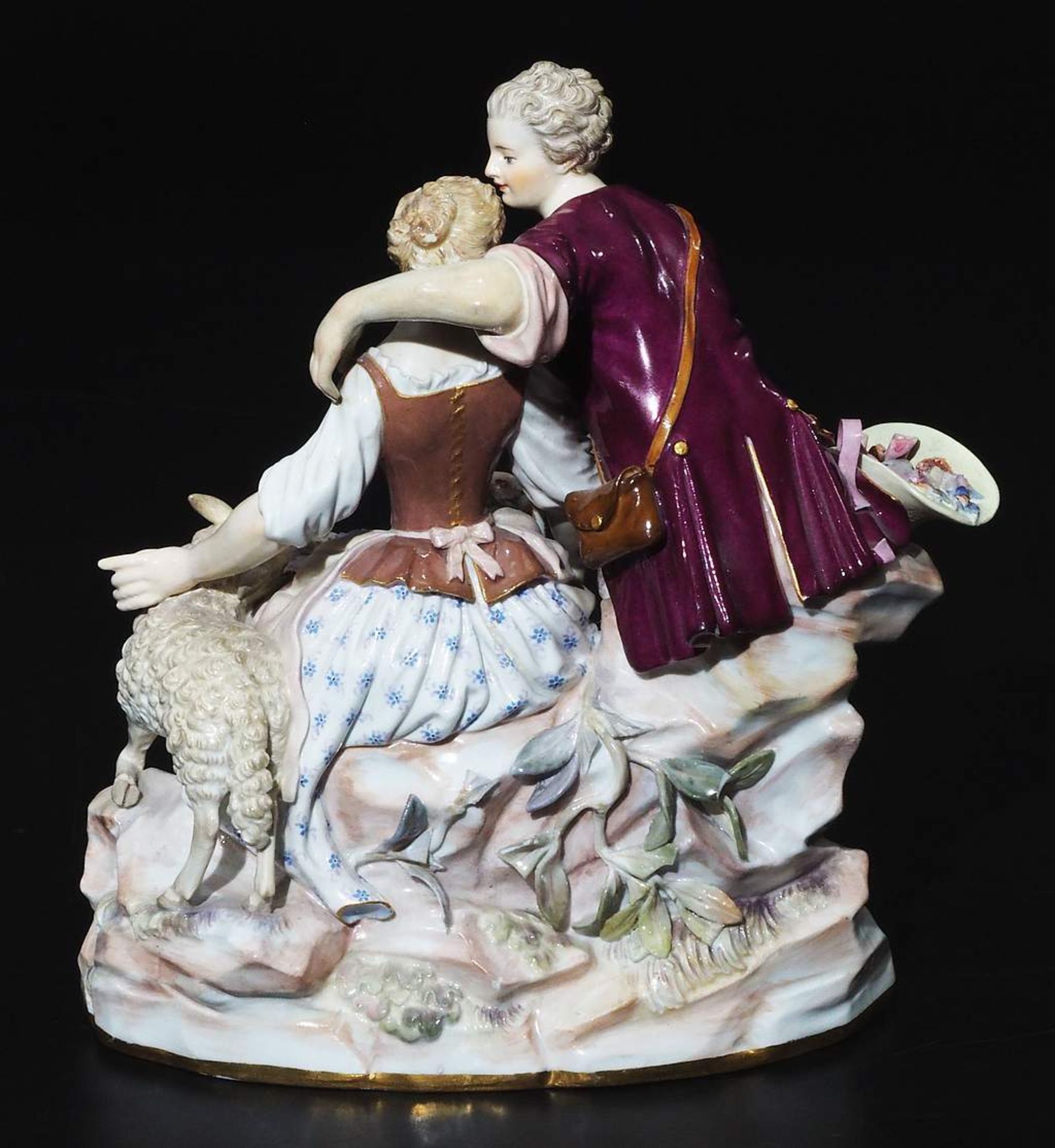 MEISSEN Figurengruppe um 1880.     - Bild 4 aus 8