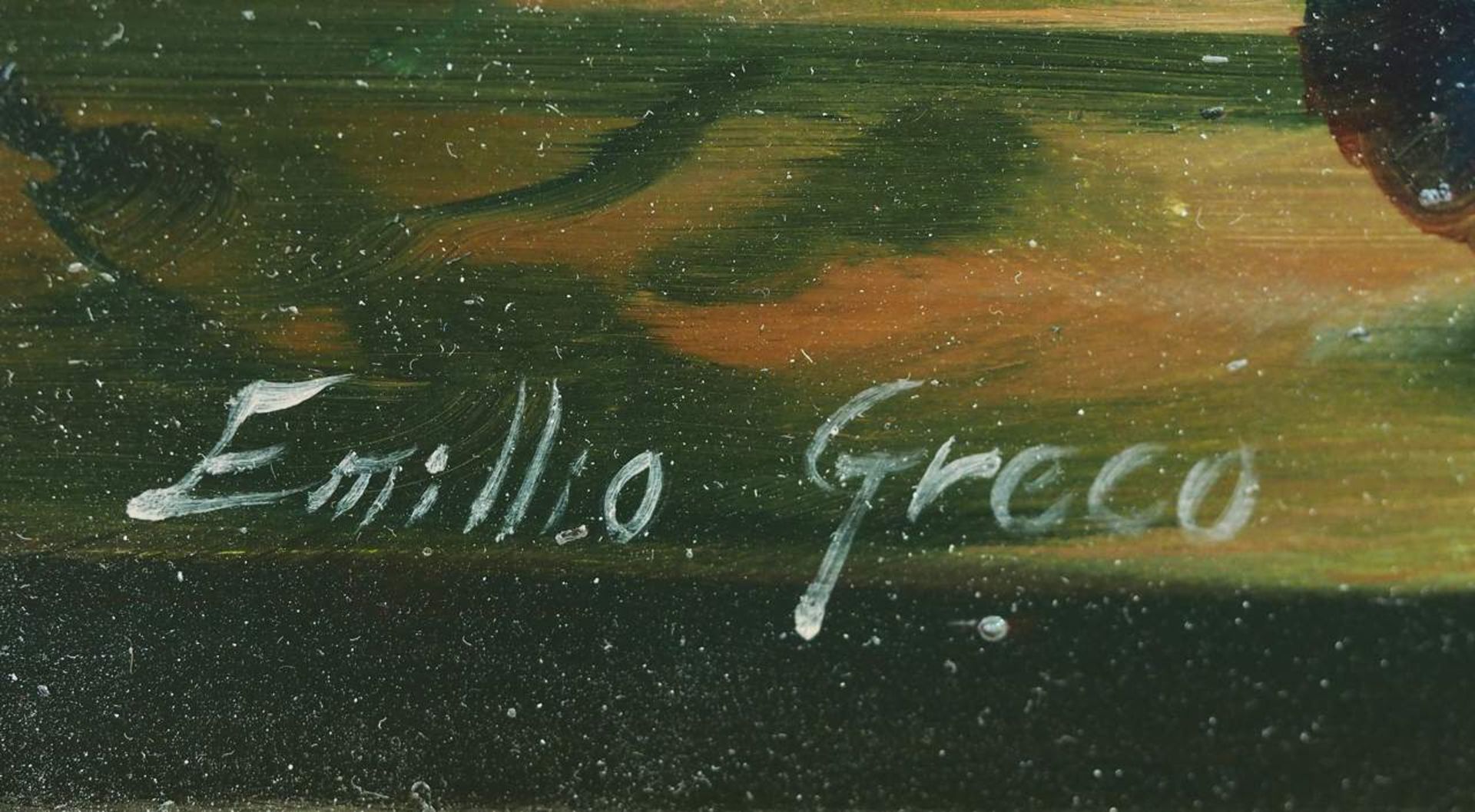 GRECO, Emillo. "Prachtvolles Blumenstilleben". - Bild 5 aus 5