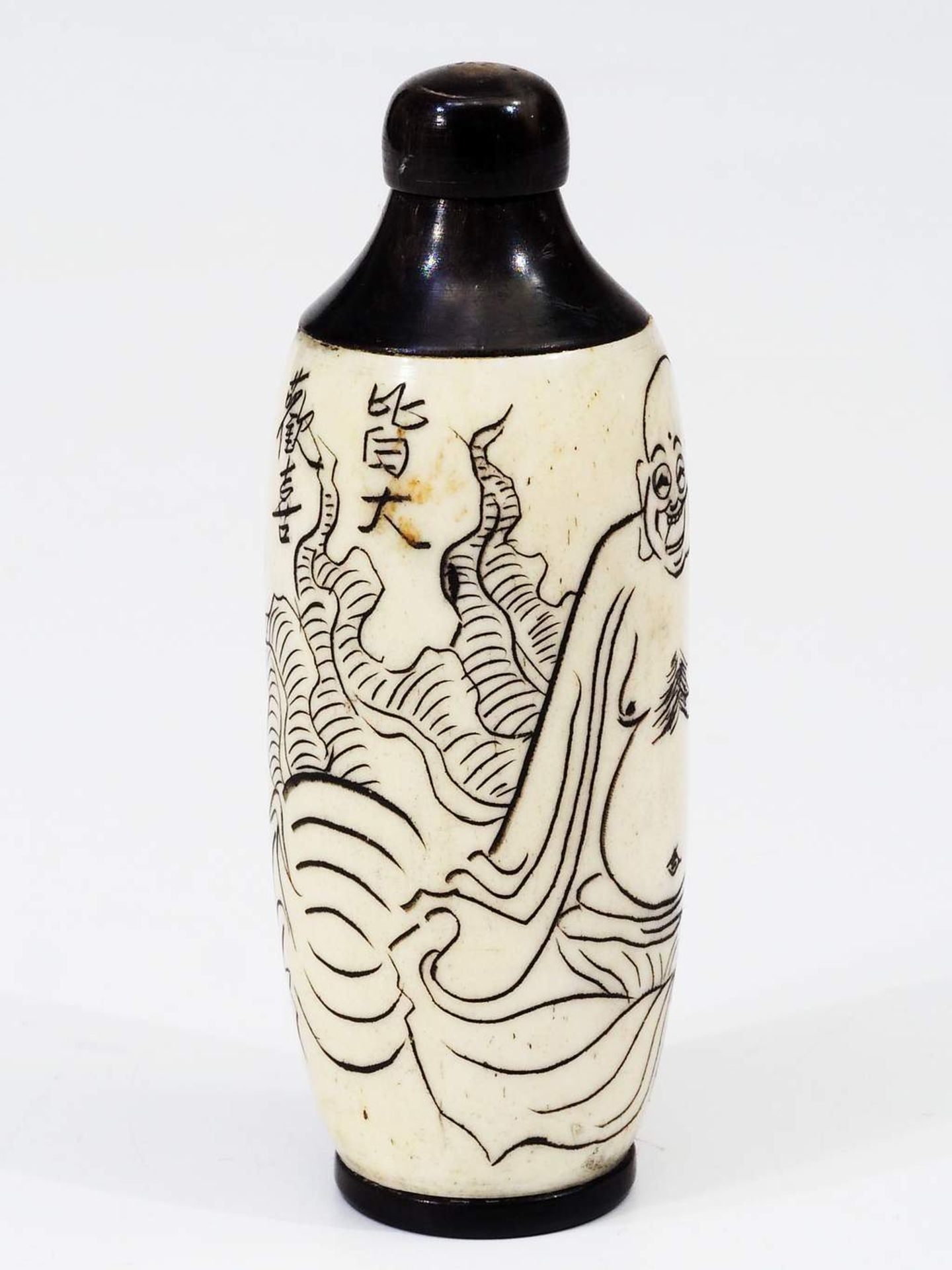 Snuff Bottle "Sitzender Buddha im Lotussitz", 20.Jahrhundert. - Image 3 of 8