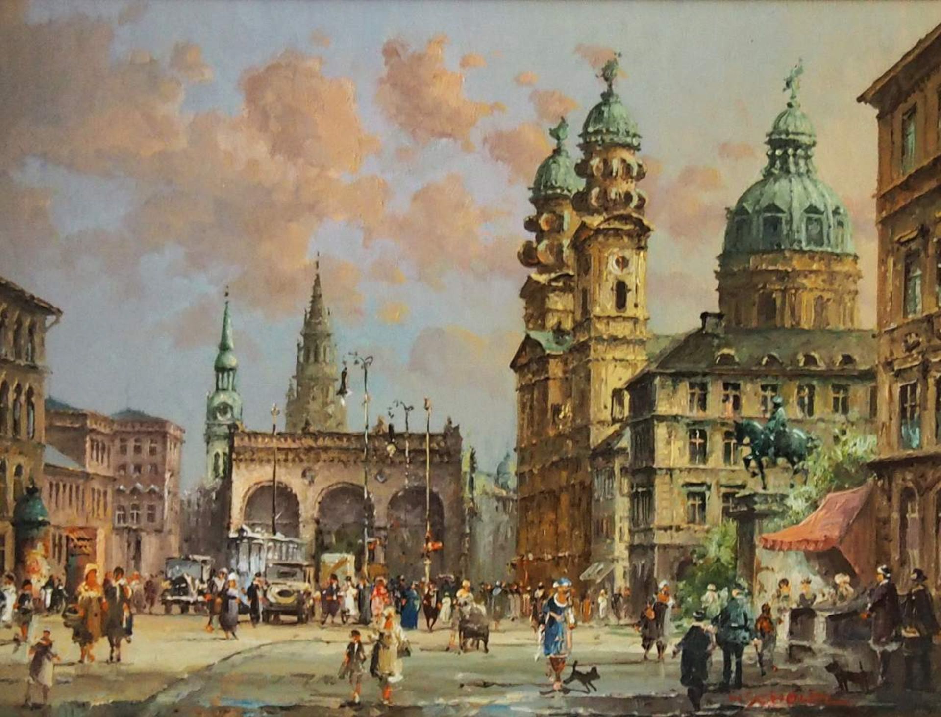 SCHOLTZ, Heinz, geb. 1925 Berlin. "Münchner Odeonsplatz". - Bild 2 aus 9