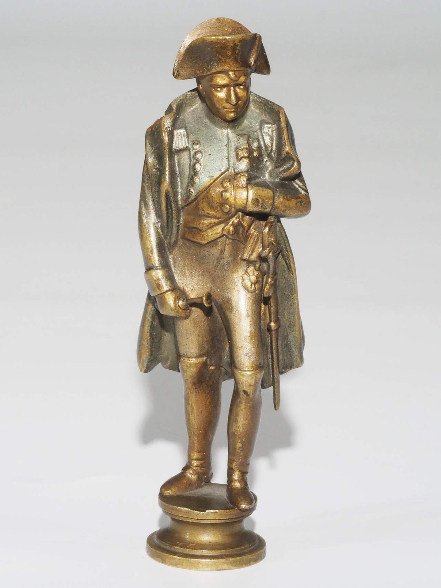 Miniatur-Statue/Petschaft, "Napoleon Bonaparte", Bronze, Höhe ca. 10,5 cm. - Image 2 of 7
