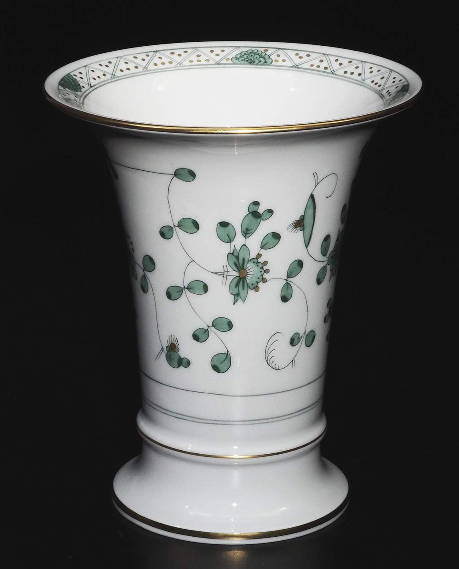 Indische Blumenvase MEISSEN 1972 - 1980, 1. Wahl. - Image 3 of 7