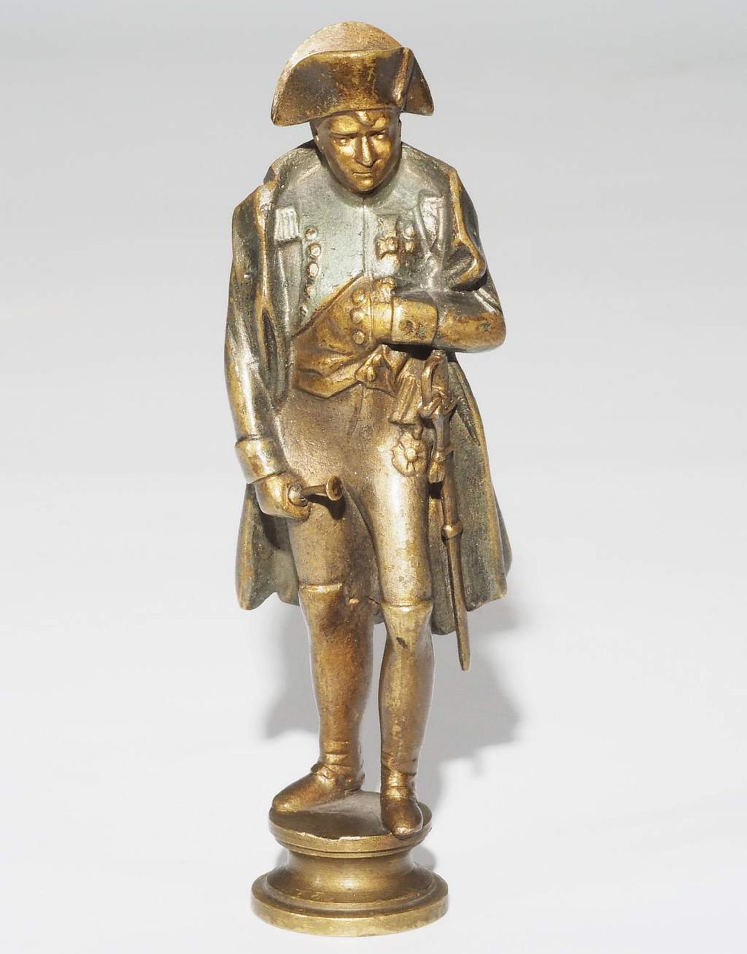 Miniatur-Statue/Petschaft, "Napoleon Bonaparte", Bronze, Höhe ca. 10,5 cm. - Image 6 of 7