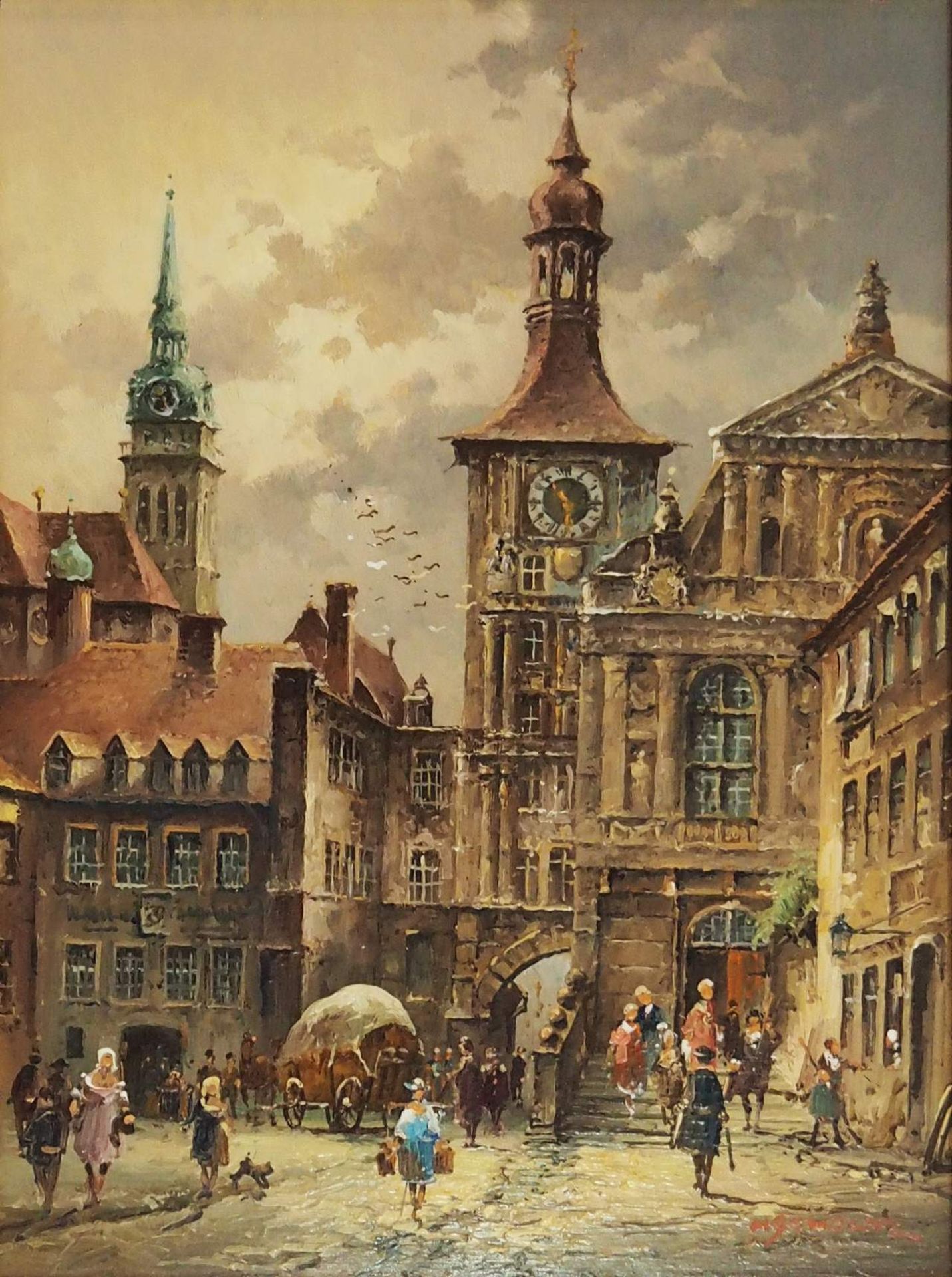 SCHOLTZ, Heinz, geboren 1925 in Berlin. "München - Altes Rathaus", - Image 2 of 6