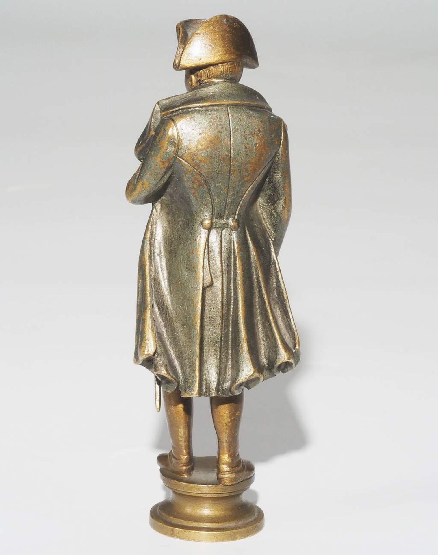 Miniatur-Statue/Petschaft, "Napoleon Bonaparte", Bronze, Höhe ca. 10,5 cm. - Image 4 of 7