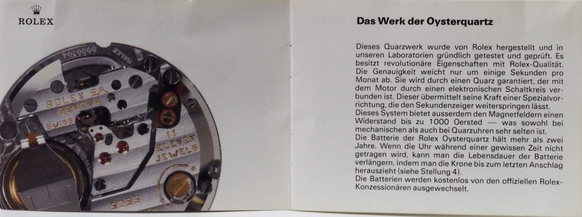 ROLEX Datejust Oysterquarz. - Bild 11 aus 12