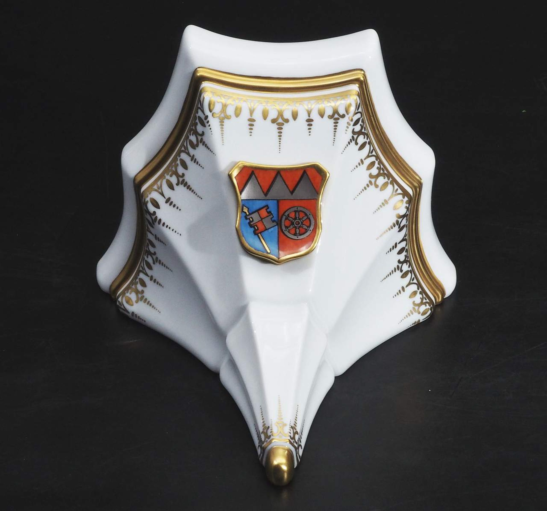 Wandkonsole/Sockel. "Wappen Unterfranken". - Image 2 of 7