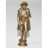 Miniatur-Statue/Petschaft, "Napoleon Bonaparte", Bronze, Höhe ca. 10,5 cm.