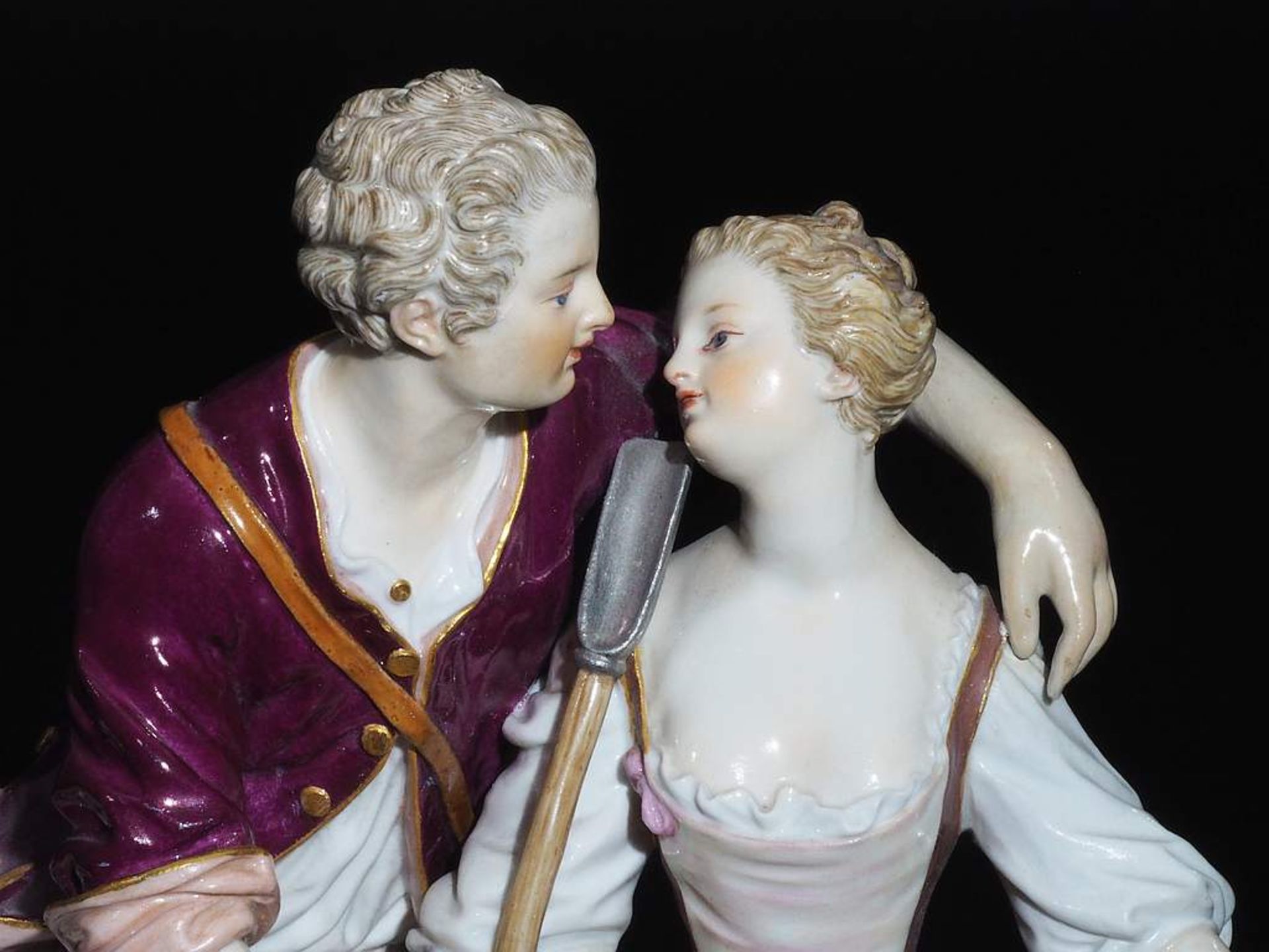 MEISSEN Figurengruppe um 1880.     - Bild 8 aus 8