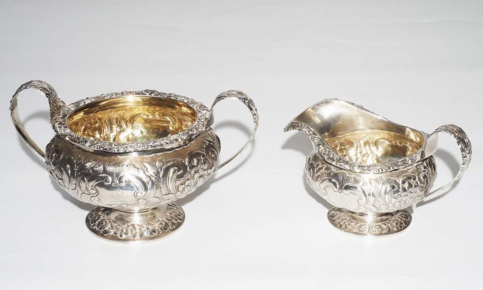 Englisches Biedermeier Teeservice, LONDON  1824.  925er Sterlingsilber.  - Bild 5 aus 6