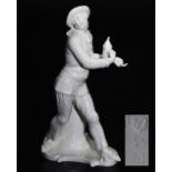 Komödianten-Figur "Pierrot mit Laterne",  NYMPHENBURG, neue Ausformung 21. Jahrhundert. 